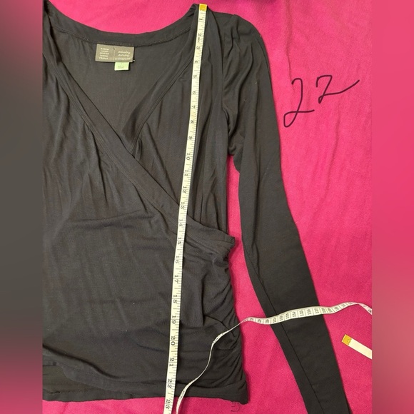 Saturday Sunday by Anthropologie Black Long Sleeve Top Size S - Picture 3 of 7